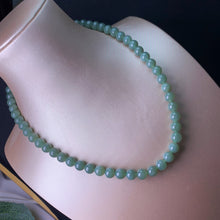 Natural Jade Necklace Silver Nephrite Necklace