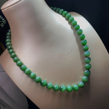 Natural Jade Necklace Silver Nephrite Necklace