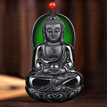 Natural Jade Pendant Amitabha Buddha Jadeite Pendant