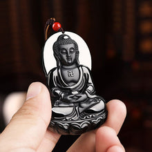 Natural Jade Pendant Amitabha Buddha Jadeite Pendant