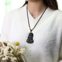 Natural Jade Pendant Amitabha Buddha Jadeite Pendant