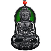Natural Jade Pendant Amitabha Buddha Jadeite Pendant