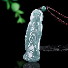 Natural Jade Pendant Amitabha Buddha Jadeite Pendant