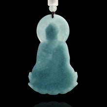 Natural Jade Pendant Amitabha Buddha Jadeite Pendant