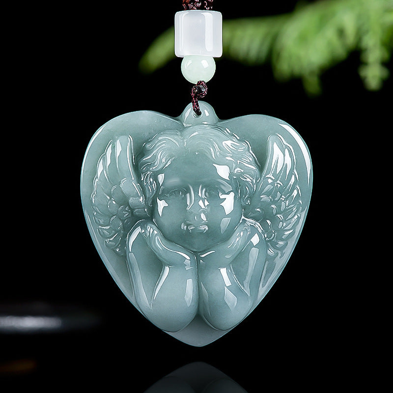 Natural Jade Pendant Angel Jadeite Pendant