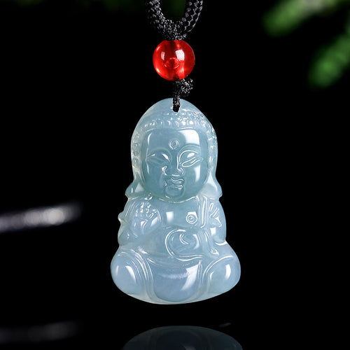 Natural Jade Pendant Baby Buddha Jadeite Pendant