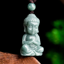 Natural Jade Pendant Baby Buddha Jadeite Pendant