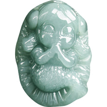 Natural Jade Pendant Baby Mermaid Jadeite Pendant