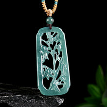 Natural Jade Pendant Bamboo Jadeite Pendant
