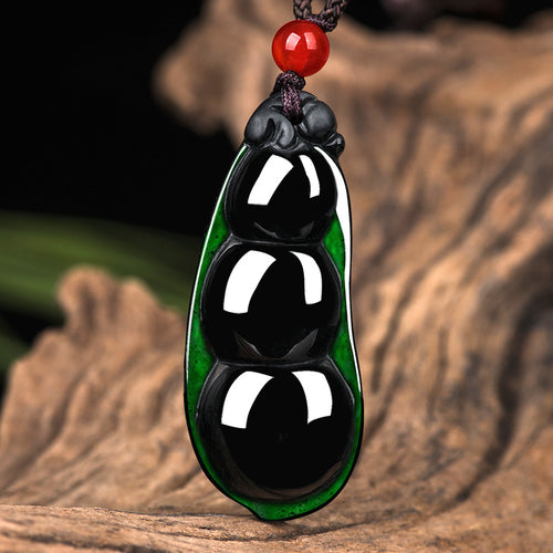 Natural Jade Pendant Bean Jadeite Pendant