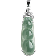 Natural Jade Pendant Bean Jadeite Pendant