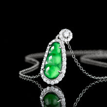 Natural Jade Pendant Bean Jadeite Pendant