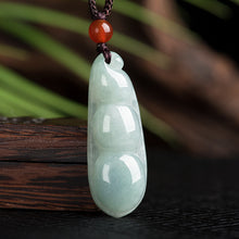 Natural Jade Pendant Beans Jadeite Pendant