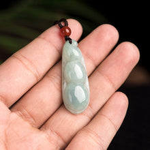 Natural Jade Pendant Beans Jadeite Pendant