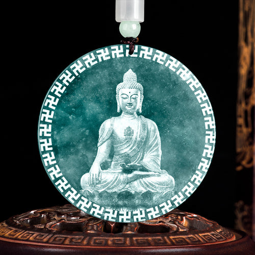Natural Jade Pendant Buddha Jadeite Pendant