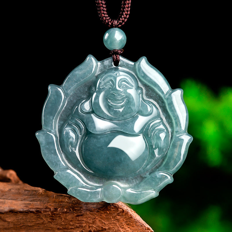 Natural Jade Pendant Buddha Jadeite Pendant
