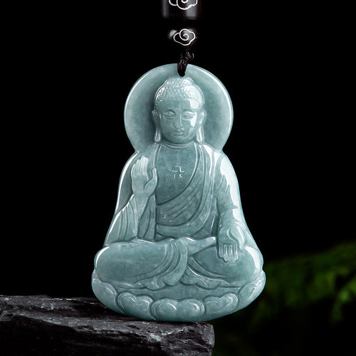 Natural Jade Pendant Buddha Jadeite Pendant