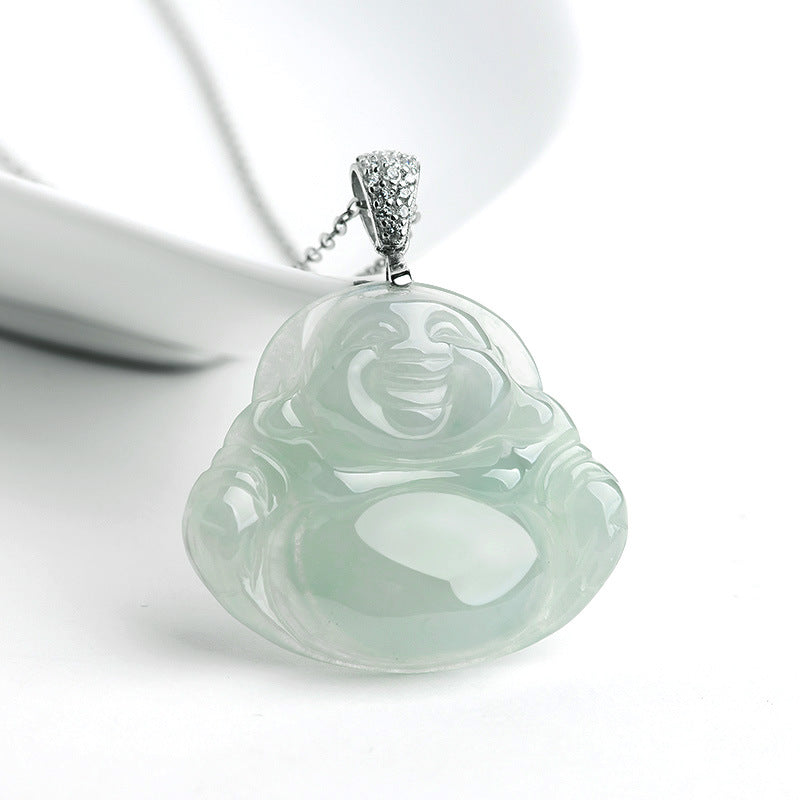 Natural Jade Pendant Buddha Jadeite Pendant