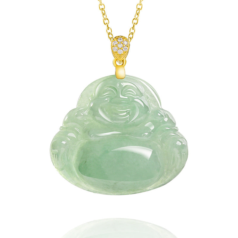 Natural Jade Pendant Buddha Jadeite Pendant