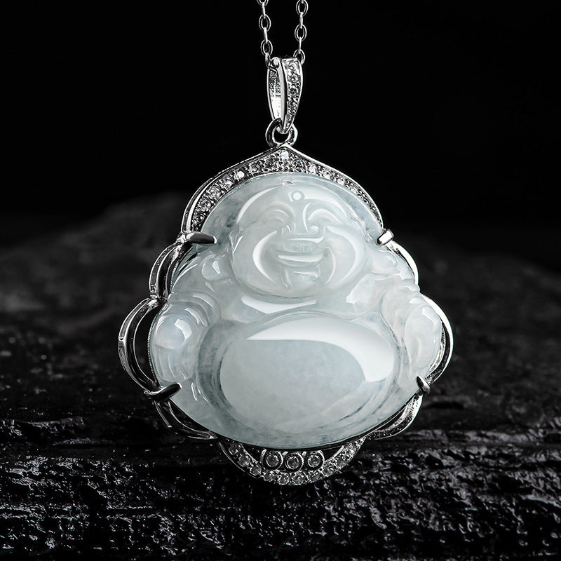 Natural Jade Pendant Buddha Jadeite Pendant