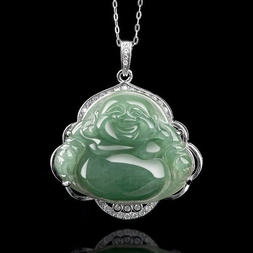 Natural Jade Pendant Buddha Jadeite Pendant