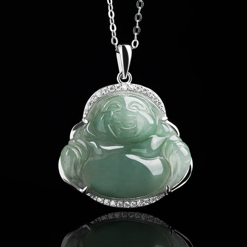 Natural Jade Pendant Buddha Jadeite Pendant