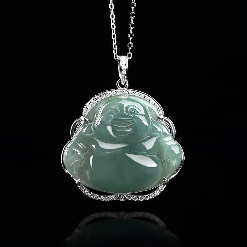 Natural Jade Pendant Buddha Jadeite Pendant