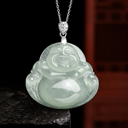 Natural Jade Pendant Buddha Jadeite Pendant