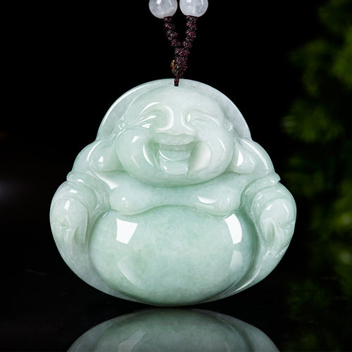 Natural Jade Pendant Buddha Jadeite Pendant