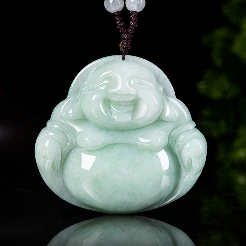 Natural Jade Pendant Buddha Jadeite Pendant