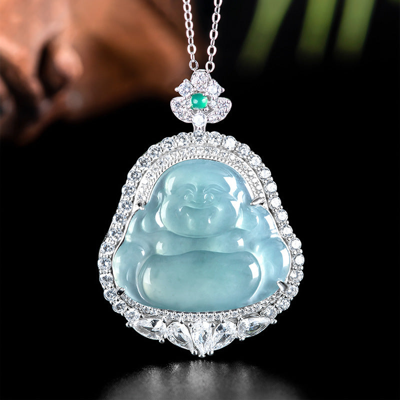 Natural Jade Pendant Buddha Jadeite Pendant