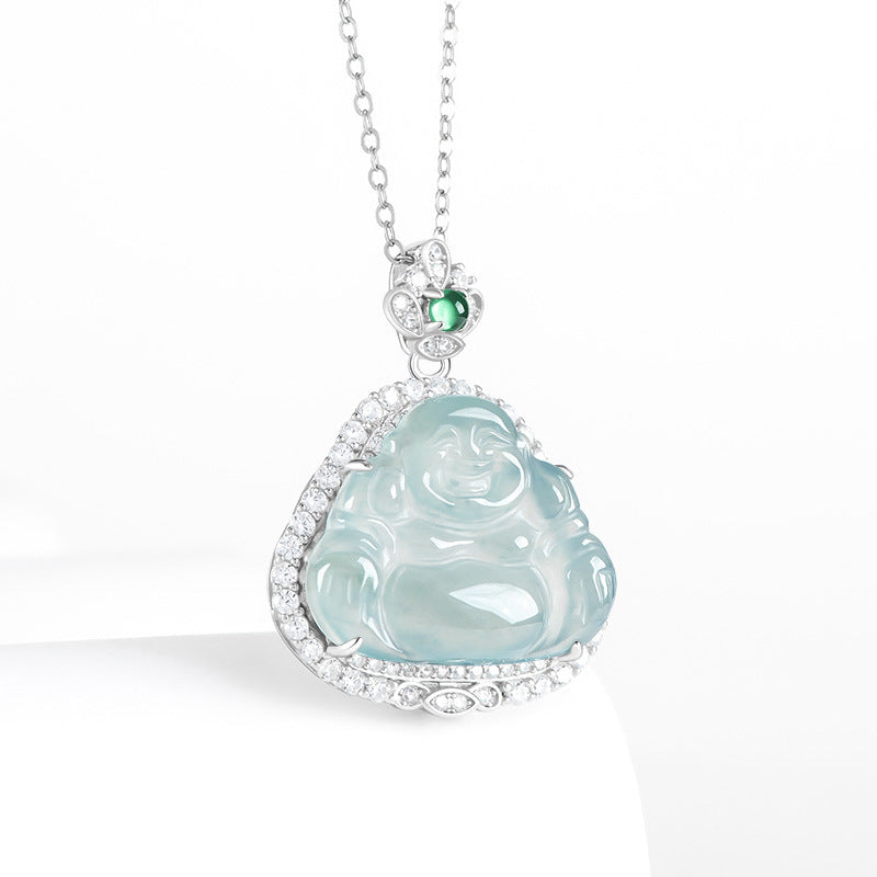 Natural Jade Pendant Buddha Jadeite Pendant