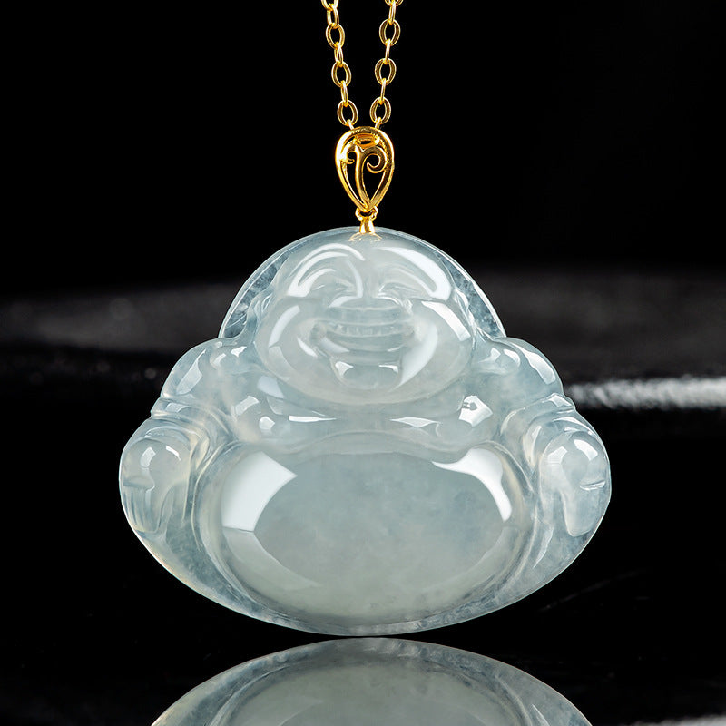 Natural Jade Pendant Buddha Jadeite Pendant