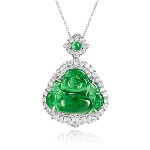 Natural Jade Pendant Buddha Jadeite Pendant