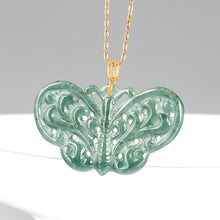 Natural Jade Pendant Butterfly Jadeite Pendant