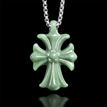 Natural Jade Pendant Cross Jadeite Pendant
