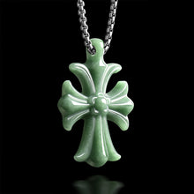 Natural Jade Pendant Cross Jadeite Pendant