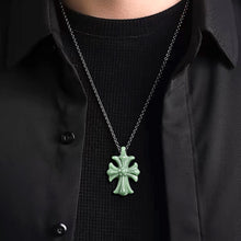Natural Jade Pendant Cross Jadeite Pendant