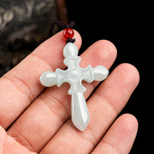 Natural Jade Pendant Cross Jadeite Pendant