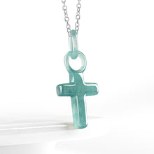 Natural Jade Pendant Cross Jadeite Pendant