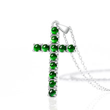 Natural Jade Pendant Cross Jadeite Pendant
