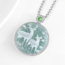 Natural Jade Pendant Deer Jadeite Pendant