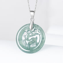 Natural Jade Pendant Deer Jadeite Pendant