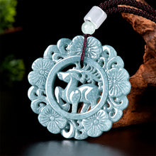 Natural Jade Pendant Deer Jadeite Pendant