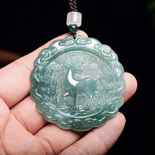 Natural Jade Pendant Deer Jadeite Pendant