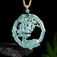 Natural Jade Pendant Deer Jadeite Pendant