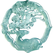 Natural Jade Pendant Deer Jadeite Pendant