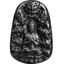 Natural Jade Pendant Dragon Amitabha Buddha Jadeite Pendant
