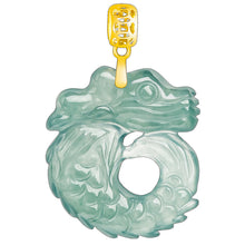 Natural Jade Pendant Dragon Fish Jadeite Pendant