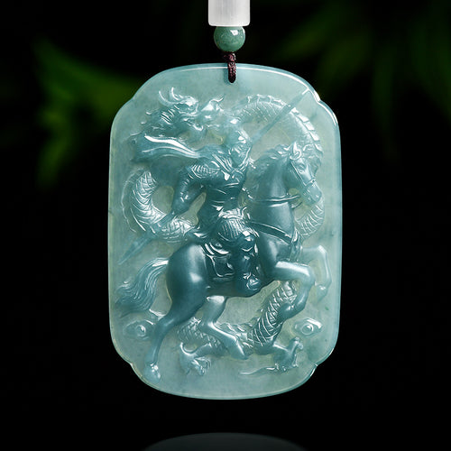 Natural Jade Pendant Dragon General Jadeite Pendant